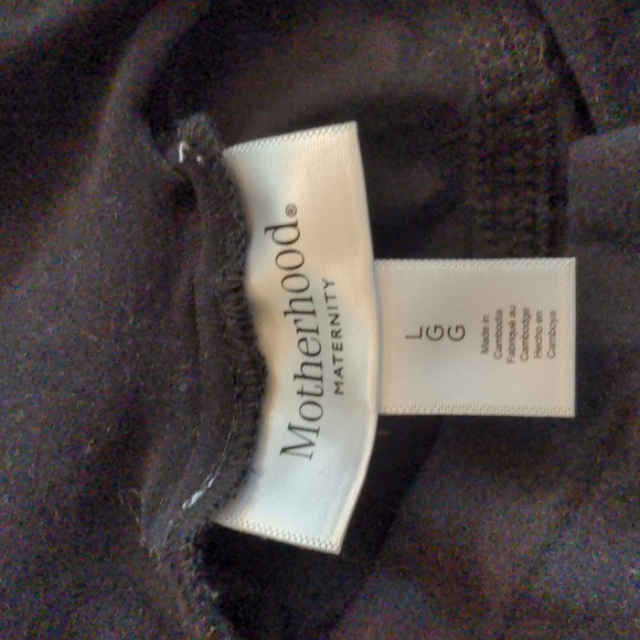 Motherhood Maternity Black and Tan Women Shorts - Picture 3 of 3